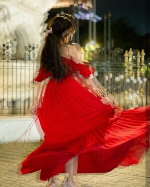 Riya Bhatu Instagram - Twirl me into your fairytale, I won’t stop spinning ❤️‍🔥🍷