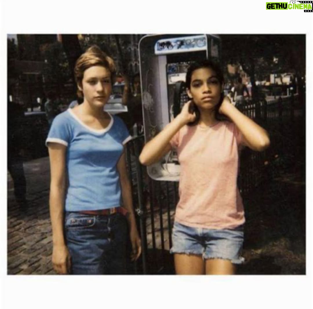 Rosario Dawson - 70.7K Likes - 30 years ago today KIDS premiered in theaters… I wasn’t old enough to watch my own film so had to plead with the manager to let me in- “I’m the K in KIDS…!” So much more to say but for now just musing on it all… Big thank you to my Daddy-O for telling me to “go downstairs and get discovered!” Glad I took your advice as it’s turned out pretty well…! What a journey… Harold and Justin, you are missed. #LEGENDSNEVERDIE
