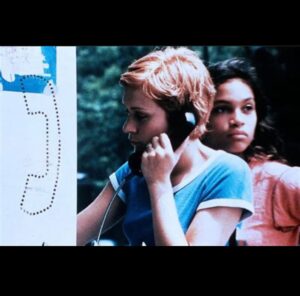 Rosario Dawson Instagram - 30 years ago today KIDS premiered in theaters… I wasn’t old enough to watch my own film so had to plead with the manager to let me in- “I’m the K in KIDS…!” So much more to say but for now just musing on it all… Big thank you to my Daddy-O for telling me to “go downstairs and get discovered!” Glad I took your advice as it’s turned out pretty well…! What a journey… Harold and Justin, you are missed. #LEGENDSNEVERDIE