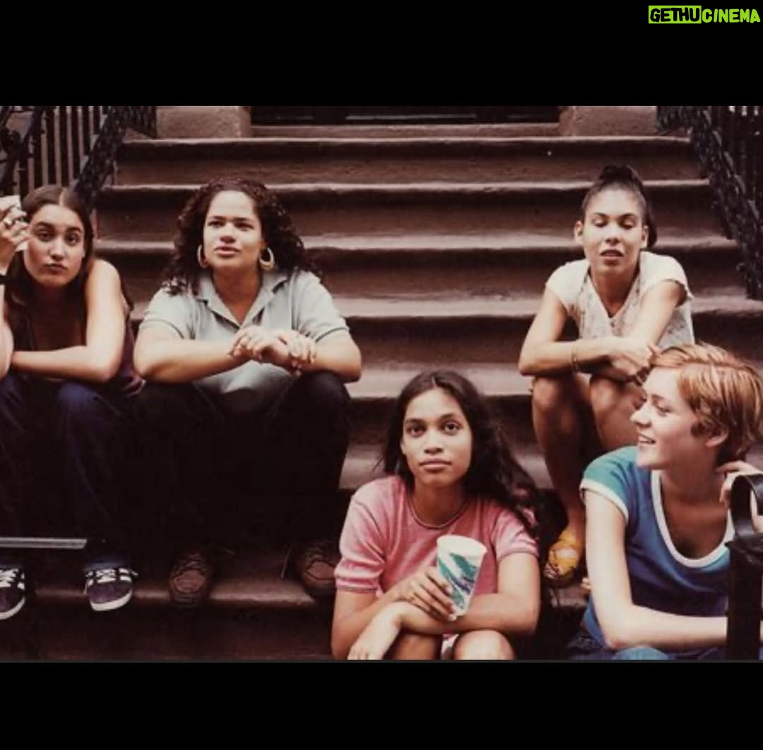 Rosario Dawson - 70.7K Likes - 30 years ago today KIDS premiered in theaters… I wasn’t old enough to watch my own film so had to plead with the manager to let me in- “I’m the K in KIDS…!” So much more to say but for now just musing on it all… Big thank you to my Daddy-O for telling me to “go downstairs and get discovered!” Glad I took your advice as it’s turned out pretty well…! What a journey… Harold and Justin, you are missed. #LEGENDSNEVERDIE