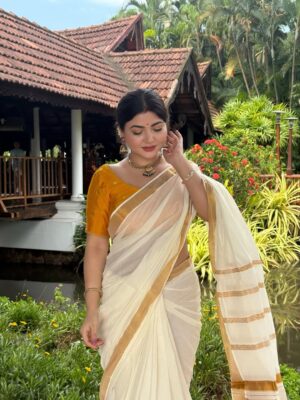 Rose Rawat Instagram - Not just a look it’s a whole vibe from the South.🤍
Meenamma vibes 😉