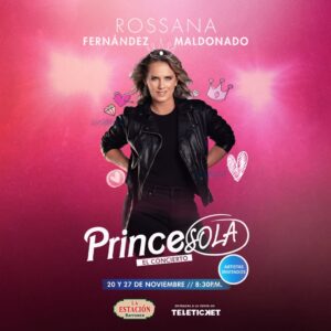 Rossana Fernández-Maldonado Instagram - ✨ Nos enseñaron que las princesas deben esperar al príncipe para ser felices…
Pero yo creo que una verdadera Princesola escribe su propio destino, encuentra su felicidad y luego comparte su historia con quien la merezca. 💫

Con muchísima emoción los invito a mi concierto PRINCESOLA 💕
Una noche para cantar juntos esas canciones que nos marcaron, reír, emocionarnos y celebrar el amor más importante de todos: el amor propio.

🎤 Fechas: 20 y 27 de noviembre
📍 @laestaciondebarranco 
🎟 Últimos días con entradas en preventa por @teleticket.oficial 

Habrá invitados, sorteos, muchas sorpresas… y mi corazón abierto para ustedes. 💖
¡Los espero con toda mi alma! 🌹

#Princesola #concierto #amorpropio #lima