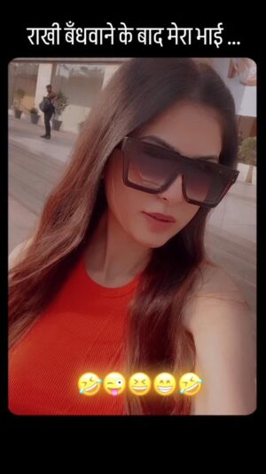 Ruchika Ahuja Instagram - 😂🤣kanjoos bhai 😎😜#foru #viralreels #trendingreels #reelkarofeelkaro #reelitfeelit #reels #waitforend #explore #explorepage #tag ur #brother #rakshabandhangifts #festival #rakshabandhanspecial #rakshabandhanvibes❣️