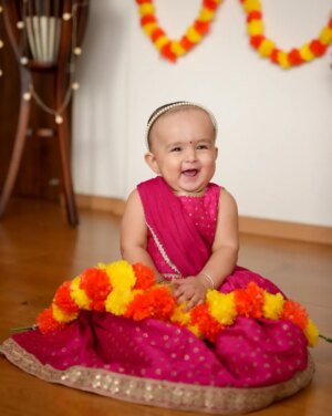 Ruhi Chaturvedi Instagram - #collaboration with @firstcryindia ✨
Festive prep in full swing 🌸 Traditions, love & little Dua’s festive outfits make Diwali extra special 💛
This set stole our hearts—elegant embroidery, soft & comfy, and festive-perfect 🪔
🥰 Dua’s excitement says it all!
✨ Shop now with my code RuhiDW2 – enjoy 50% OFF on fashion & 42% OFF on everything else.

#firstcrywalidiwali25 #firstcrywalidiwali #firstcryindia #firstcry #FussNowAtFirstcry #firstcryfashion #kidsfashion
