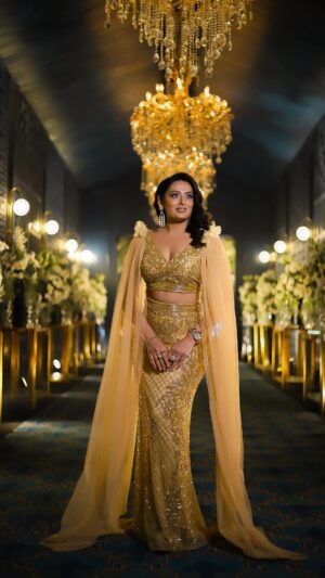 Rupa Khurana Instagram - A night of music, masti, and magical moments! āØšš¶ Hosted the grand Sangeet ceremony for Founder of @sandozrestaurants @pamswaliaa Son Angad Ahluwalia & Noor Dhawan was nothing short of spectacular! From electrifying dance performances to the soulful voice of @satindersartaaj every moment was filled with love, energy, and celebration! šš¤š„
Artist managed by @zoomineventsofficial @arvinderavee
Event curated by @aasaneventos
Your Celebrity Host Rupa Khurana styled by @stylist_enna & Outfit by @mauvestory
Watch till the end for glimpses of an unforgettable night where love took center stage!
#bigfatindianweddings #hostwiththemost #celebrityanchor