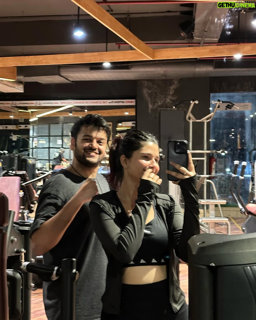Rupal Yadav - 26.2K Likes - This past year had its ups and downs but if there’s one thing I’m grateful for - it’s that we had each other through it all♥️

📸 *Slide 1:* The day I had my YouTube Accelerator event, and he showed up just to cheer me up before my speech🥹💖 
📸 *Slide 2:* Beyond the workouts I think we bonded the most on our way to the gym..endless random convos, hyping each other up & just being our unfiltered selves🫶🏻
📸 *Slide 3:* Our first live stand-up show in Gurgaon that took us forever to reach😂
📸 *Slide 4:* Our first international trip together to Bali, where we had the most fun and learned so much about each other❤️
📸 *Slide 5:* The time I had just moved to Noida, and he randomly showed up - no plans, no reason, just to be there🥹
📸 *Slide 6:* Just after our roka!💍✨We were so happy that finally our families met and everything just felt perfect❤️ That “it’s really happening” feeling hit us hard & we couldn’t stop smiling the whole time!
📸 *Slide 7:* Just a random picture but one of our favourite things we do together - our long walks❤️batein karte karte kab 15,000 steps ho jaate hain pata hi nahi chalta!!🥹
📸 *Slide 8:* The first time Rajat gave me flowers… and that too in full filmy style! Kabhi fursat se poori story bataungi😛
📸 *Slide 9:* Bali again—where we got matching tattoos! Rajat’s first-ever tattoo, and he was so happy with it☺️
📸 *Slide 10:* Our crazy ATV ride in Bali! Even now, thinking about that day makes us smile☺️💗 Traveling with him is a whole different vibe! ❤️ 
📸 *Slide 11:* Gili T Island—some of our best memories together. Can’t wait to go back someday🌊✨ 
📸 *Slide 12:* One of our many flights! Honestly, we’ve taken so many secret trips this past year, I’ve lost track. ✈️😂 Here’s to many more! ❤️ 
📸 *Slide 13:* The day of our roka—the moment it *really* hit us… shit, this is actually happening! 💍🥹 
📸 *Slide 14:* The day we officially got engaged! Still feels unreal. 💖✨ 
📸 *Slide 15:* Came to see him, and before leaving, idk why I wrote on his mirror with my lipstick. Ewwww cringeeeeeee ik 

Here’s to many more memories together!🥹❤️🧿
Love you R❤️