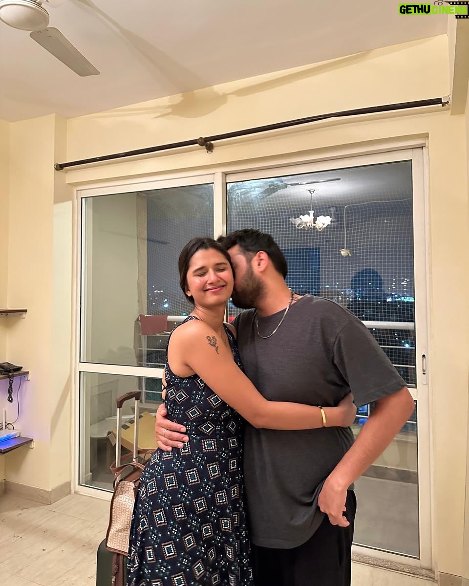 Rupal Yadav - 26.2K Likes - This past year had its ups and downs but if there’s one thing I’m grateful for - it’s that we had each other through it all♥️

📸 *Slide 1:* The day I had my YouTube Accelerator event, and he showed up just to cheer me up before my speech🥹💖 
📸 *Slide 2:* Beyond the workouts I think we bonded the most on our way to the gym..endless random convos, hyping each other up & just being our unfiltered selves🫶🏻
📸 *Slide 3:* Our first live stand-up show in Gurgaon that took us forever to reach😂
📸 *Slide 4:* Our first international trip together to Bali, where we had the most fun and learned so much about each other❤️
📸 *Slide 5:* The time I had just moved to Noida, and he randomly showed up - no plans, no reason, just to be there🥹
📸 *Slide 6:* Just after our roka!💍✨We were so happy that finally our families met and everything just felt perfect❤️ That “it’s really happening” feeling hit us hard & we couldn’t stop smiling the whole time!
📸 *Slide 7:* Just a random picture but one of our favourite things we do together - our long walks❤️batein karte karte kab 15,000 steps ho jaate hain pata hi nahi chalta!!🥹
📸 *Slide 8:* The first time Rajat gave me flowers… and that too in full filmy style! Kabhi fursat se poori story bataungi😛
📸 *Slide 9:* Bali again—where we got matching tattoos! Rajat’s first-ever tattoo, and he was so happy with it☺️
📸 *Slide 10:* Our crazy ATV ride in Bali! Even now, thinking about that day makes us smile☺️💗 Traveling with him is a whole different vibe! ❤️ 
📸 *Slide 11:* Gili T Island—some of our best memories together. Can’t wait to go back someday🌊✨ 
📸 *Slide 12:* One of our many flights! Honestly, we’ve taken so many secret trips this past year, I’ve lost track. ✈️😂 Here’s to many more! ❤️ 
📸 *Slide 13:* The day of our roka—the moment it *really* hit us… shit, this is actually happening! 💍🥹 
📸 *Slide 14:* The day we officially got engaged! Still feels unreal. 💖✨ 
📸 *Slide 15:* Came to see him, and before leaving, idk why I wrote on his mirror with my lipstick. Ewwww cringeeeeeee ik 

Here’s to many more memories together!🥹❤️🧿
Love you R❤️