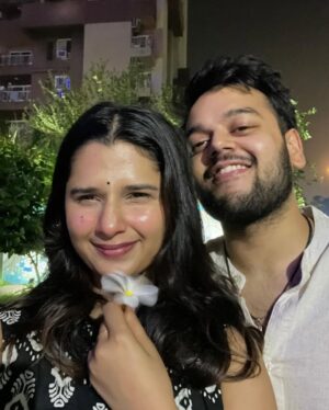 Rupal Yadav Instagram - This past year had its ups and downs but if there’s one thing I’m grateful for - it’s that we had each other through it all♥️
📸 *Slide 1:* The day I had my YouTube Accelerator event, and he showed up just to cheer me up before my speech🥹💖
📸 *Slide 2:* Beyond the workouts I think we bonded the most on our way to the gym..endless random convos, hyping each other up & just being our unfiltered selves🫶🏻
📸 *Slide 3:* Our first live stand-up show in Gurgaon that took us forever to reach😂
📸 *Slide 4:* Our first international trip together to Bali, where we had the most fun and learned so much about each other❤️
📸 *Slide 5:* The time I had just moved to Noida, and he randomly showed up - no plans, no reason, just to be there🥹
📸 *Slide 6:* Just after our roka!💍✨We were so happy that finally our families met and everything just felt perfect❤️ That “it’s really happening” feeling hit us hard & we couldn’t stop smiling the whole time!
📸 *Slide 7:* Just a random picture but one of our favourite things we do together - our long walks❤️batein karte karte kab 15,000 steps ho jaate hain pata hi nahi chalta!!🥹
📸 *Slide 8:* The first time Rajat gave me flowers… and that too in full filmy style! Kabhi fursat se poori story bataungi😛
📸 *Slide 9:* Bali again—where we got matching tattoos! Rajat’s first-ever tattoo, and he was so happy with it☺️
📸 *Slide 10:* Our crazy ATV ride in Bali! Even now, thinking about that day makes us smile☺️💗 Traveling with him is a whole different vibe! ❤️
📸 *Slide 11:* Gili T Island—some of our best memories together. Can’t wait to go back someday🌊✨
📸 *Slide 12:* One of our many flights! Honestly, we’ve taken so many secret trips this past year, I’ve lost track. ✈️😂 Here’s to many more! ❤️
📸 *Slide 13:* The day of our roka—the moment it *really* hit us… shit, this is actually happening! 💍🥹
📸 *Slide 14:* The day we officially got engaged! Still feels unreal. 💖✨
📸 *Slide 15:* Came to see him, and before leaving, idk why I wrote on his mirror with my lipstick. Ewwww cringeeeeeee ik
Here’s to many more memories together!🥹❤️🧿
Love you R❤️