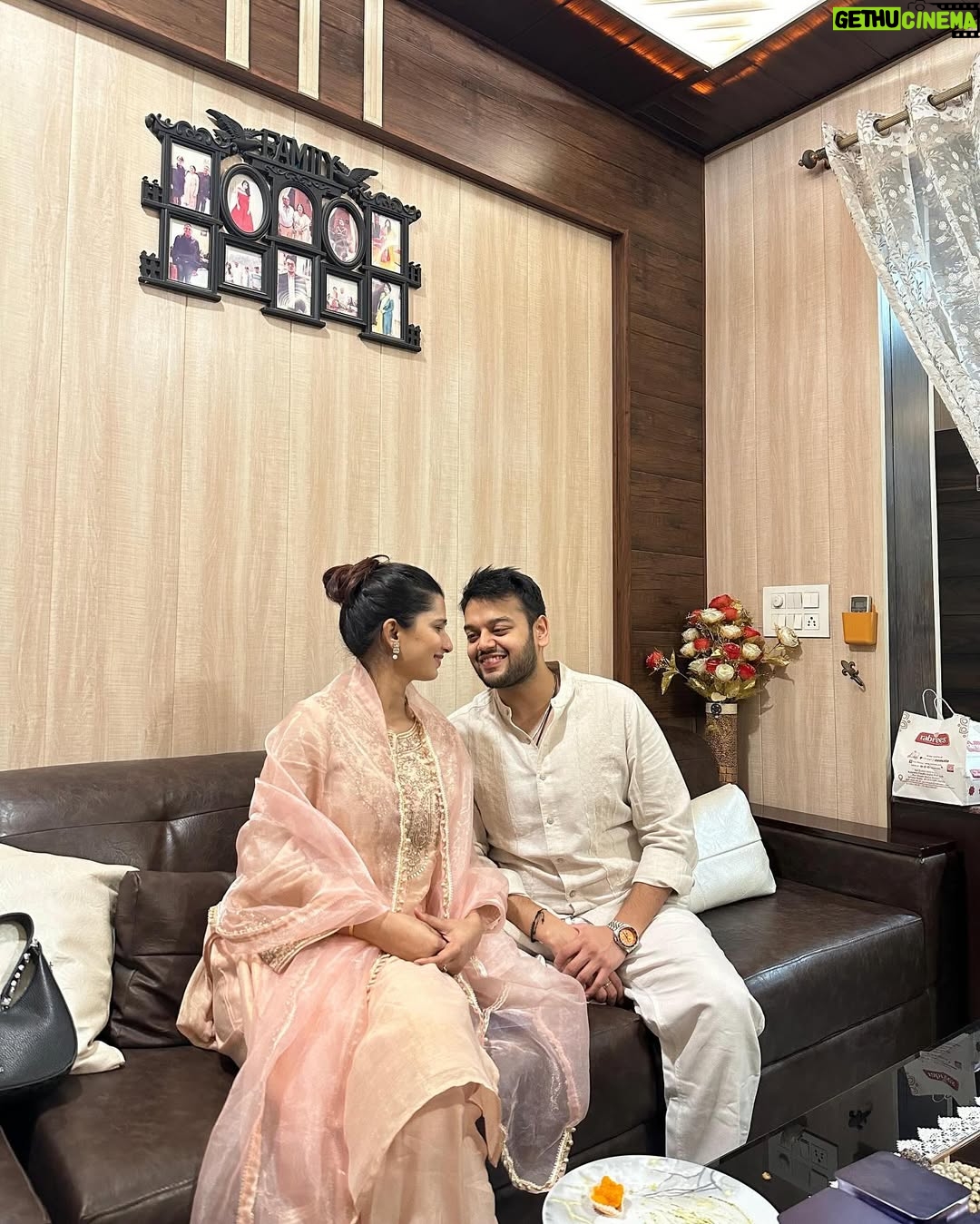 Rupal Yadav - 26.2K Likes - This past year had its ups and downs but if there’s one thing I’m grateful for - it’s that we had each other through it all♥️

📸 *Slide 1:* The day I had my YouTube Accelerator event, and he showed up just to cheer me up before my speech🥹💖 
📸 *Slide 2:* Beyond the workouts I think we bonded the most on our way to the gym..endless random convos, hyping each other up & just being our unfiltered selves🫶🏻
📸 *Slide 3:* Our first live stand-up show in Gurgaon that took us forever to reach😂
📸 *Slide 4:* Our first international trip together to Bali, where we had the most fun and learned so much about each other❤️
📸 *Slide 5:* The time I had just moved to Noida, and he randomly showed up - no plans, no reason, just to be there🥹
📸 *Slide 6:* Just after our roka!💍✨We were so happy that finally our families met and everything just felt perfect❤️ That “it’s really happening” feeling hit us hard & we couldn’t stop smiling the whole time!
📸 *Slide 7:* Just a random picture but one of our favourite things we do together - our long walks❤️batein karte karte kab 15,000 steps ho jaate hain pata hi nahi chalta!!🥹
📸 *Slide 8:* The first time Rajat gave me flowers… and that too in full filmy style! Kabhi fursat se poori story bataungi😛
📸 *Slide 9:* Bali again—where we got matching tattoos! Rajat’s first-ever tattoo, and he was so happy with it☺️
📸 *Slide 10:* Our crazy ATV ride in Bali! Even now, thinking about that day makes us smile☺️💗 Traveling with him is a whole different vibe! ❤️ 
📸 *Slide 11:* Gili T Island—some of our best memories together. Can’t wait to go back someday🌊✨ 
📸 *Slide 12:* One of our many flights! Honestly, we’ve taken so many secret trips this past year, I’ve lost track. ✈️😂 Here’s to many more! ❤️ 
📸 *Slide 13:* The day of our roka—the moment it *really* hit us… shit, this is actually happening! 💍🥹 
📸 *Slide 14:* The day we officially got engaged! Still feels unreal. 💖✨ 
📸 *Slide 15:* Came to see him, and before leaving, idk why I wrote on his mirror with my lipstick. Ewwww cringeeeeeee ik 

Here’s to many more memories together!🥹❤️🧿
Love you R❤️