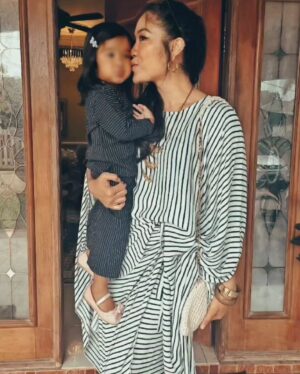 Ruzana Ibrahim Instagram - East Coast Raya with My little Miss Sky
