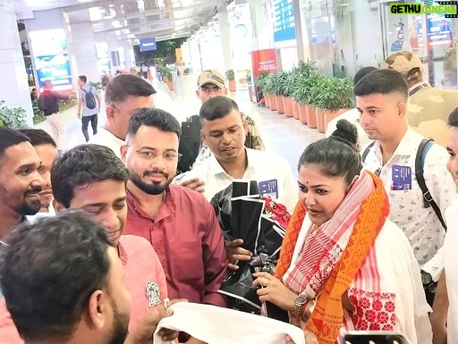 Saayoni Ghosh - 12.4K Likes - Extremely glad to land in Guwahati to join the BTC election campaign. Overwhelmed with the warmth of #AitcAssam 🌸💫