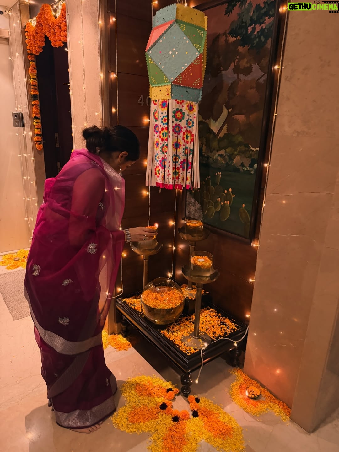 Sagarika Ghatge - 337K Likes - A very special Diwali for us - Fatehsinh’s first. May the blessings of Goddess Laxmi bring light, love, and abundance to all. So much to be thankful for. Wishing everyone a very happy and prosperous Diwali. 🪔🙏