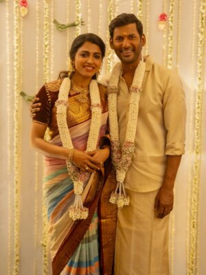 Sai Dhanshika Instagram - Thank u all u darlings from every nook and corner of this universe for wishing and blessing me on my special birthday. Happy to share the good news of my #engagement that happend today with @saidhanshika amidst our families.feeling positive and blessed. Seeking your blessings and good vibes as always.🙏🙏🙏🙏🙏. #engagementday #aug29th #vishalsai #weddingoncards