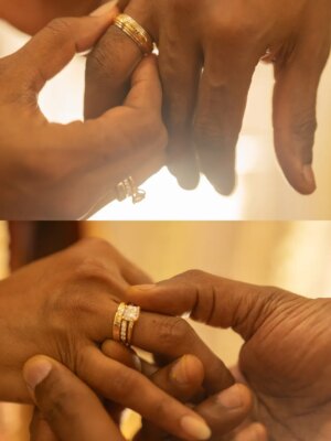 Sai Dhanshika Instagram - Thank u all u darlings from every nook and corner of this universe for wishing and blessing me on my special birthday. Happy to share the good news of my #engagement that happend today with @saidhanshika amidst our families.feeling positive and blessed. Seeking your blessings and good vibes as always.🙏🙏🙏🙏🙏. #engagementday #aug29th #vishalsai #weddingoncards