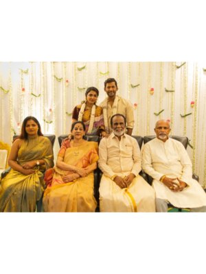 Sai Dhanshika Instagram - Thank u all u darlings from every nook and corner of this universe for wishing and blessing me on my special birthday. Happy to share the good news of my #engagement that happend today with @saidhanshika amidst our families.feeling positive and blessed. Seeking your blessings and good vibes as always.🙏🙏🙏🙏🙏. #engagementday #aug29th #vishalsai #weddingoncards