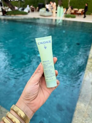 Saima Instagram - "An evening of beauty, glow, and a touch of matcha magic ✨💄🍵
@shein_ind :dress
#GlowInsideOut" #Caudalie #BeautyElixir #glowwithcaudalie
