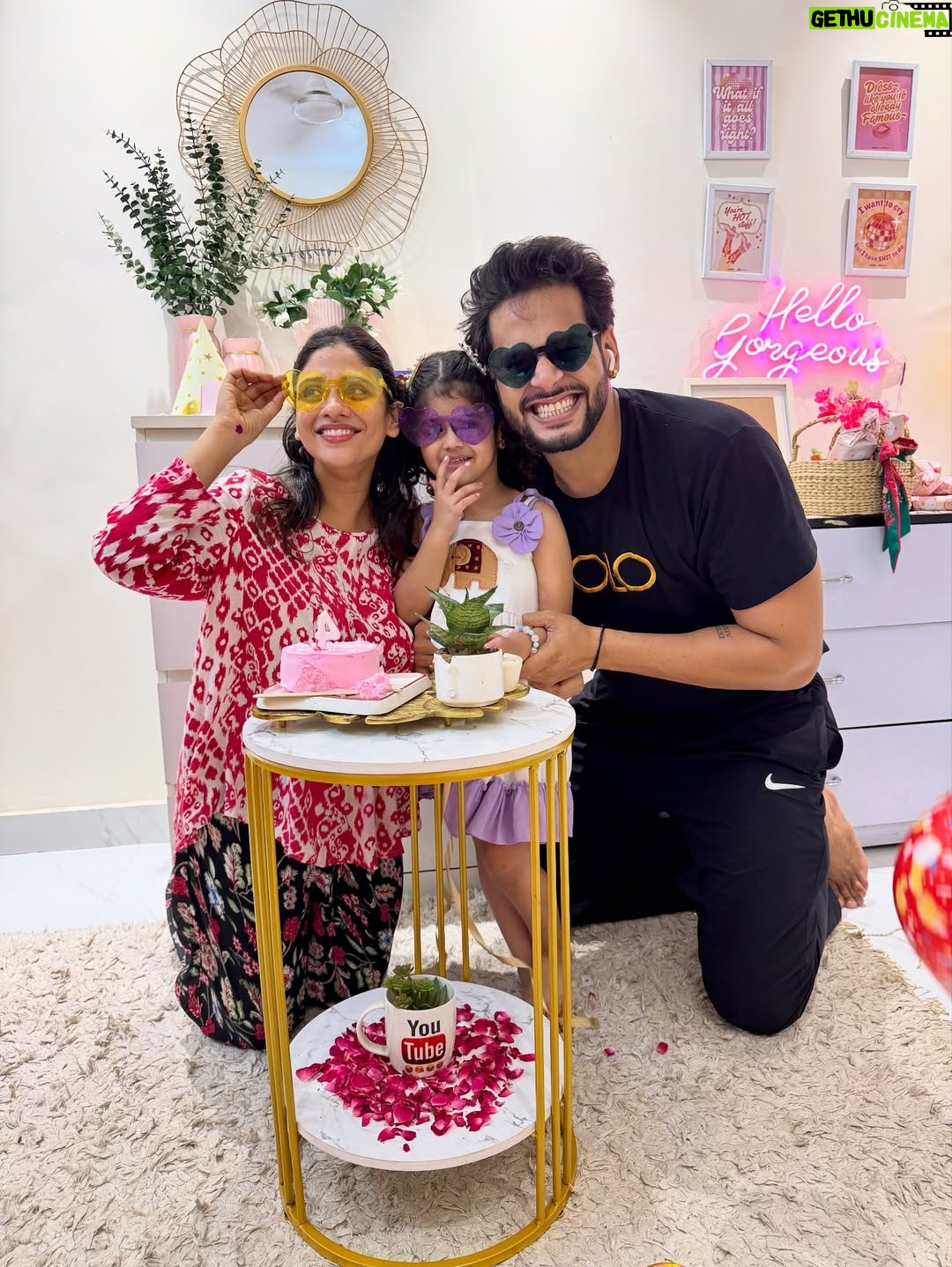 Saima - 17.5K Likes - Four years ago, you came into our lives and filled it with endless love, laughter, and happiness. Watching you grow into the sweetest little girl has been the biggest blessing of our lives. Happiest 4th birthday to our princess 👑💖 We love you more than words can ever say❤️ @mysha2109official