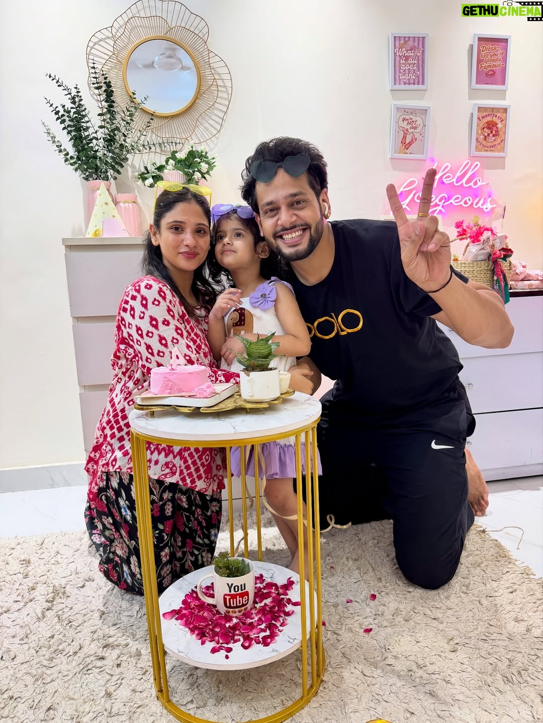 Saima - 17.5K Likes - Four years ago, you came into our lives and filled it with endless love, laughter, and happiness. Watching you grow into the sweetest little girl has been the biggest blessing of our lives. Happiest 4th birthday to our princess 👑💖 We love you more than words can ever say❤️ @mysha2109official