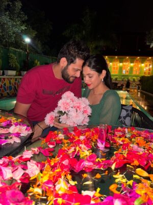 Saima Instagram - Two hearts❤️💚, two faiths🛕🕌, one love story👩❤️👨
To @chitralekhaboutiqueresort — thank you for wrapping our night in magic, romance, and memories we’ll hold close forever
