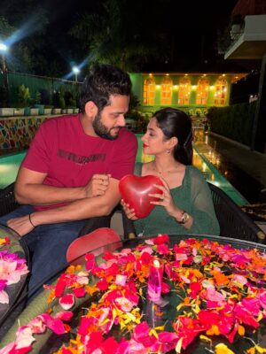 Saima Instagram - Two hearts❤️💚, two faiths🛕🕌, one love story👩❤️👨
To @chitralekhaboutiqueresort — thank you for wrapping our night in magic, romance, and memories we’ll hold close forever