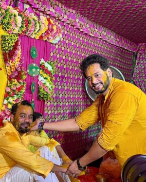 Saima Instagram - Shaadi vibes start with yellow 💛& a whole lot of love❤️ #teamgroom