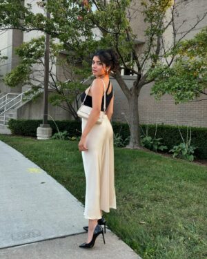 Sakshi Choudhary Instagram - It’s all about the details , I believe! 👗 🤍🖤
Swipe to see the mess, I get into all the time 🤷♀️🤦🏽♀️
.
.
.
.
#torontoinfluencer #winners #aldoshoes #fashionstyle #sheingals .
.
.
Toronto influencer, Toronto life, shein, winners, satin , fall style 2024