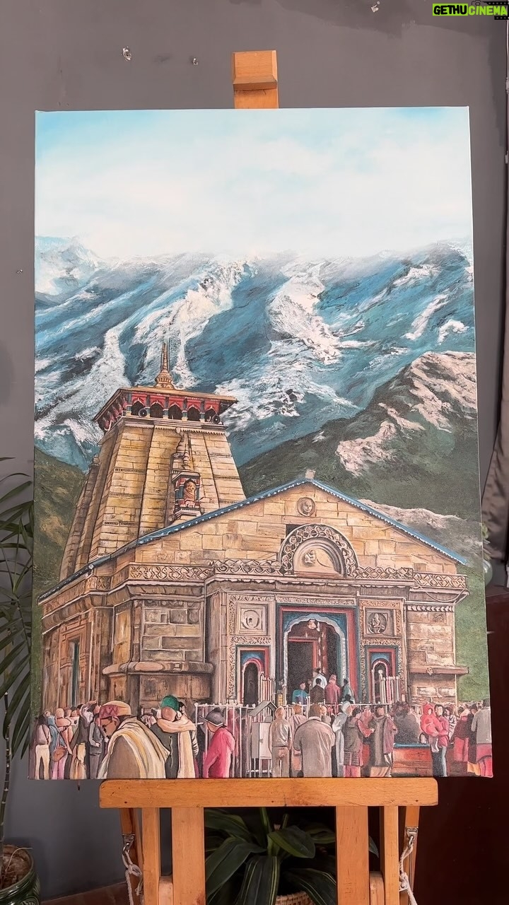 Sakshi Khullar - 47.2K Likes - A tribute to the timeless beauty of Kedarnath Temple .
Thank you @prakruth_yadalam for trusting me with this one 
@maplekraft.stationery for the excellent acrylic pigments . #commissionedart #kedarnathtemple #acrylicsoncanvas #sakshikhullarart #sakshikhullarartstudio #impastopainting