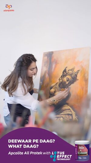 Sakshi Khullar Instagram - Bold strokes, no stains. That’s the magic of Asian Paints Apcolite All Protek , where creativity runs wild and walls stay spotless.
#AsianPaints #ApcoliteAllProtek #lotuseffecttechnology #daagkodaagbannehinade #sakshikhullarart
