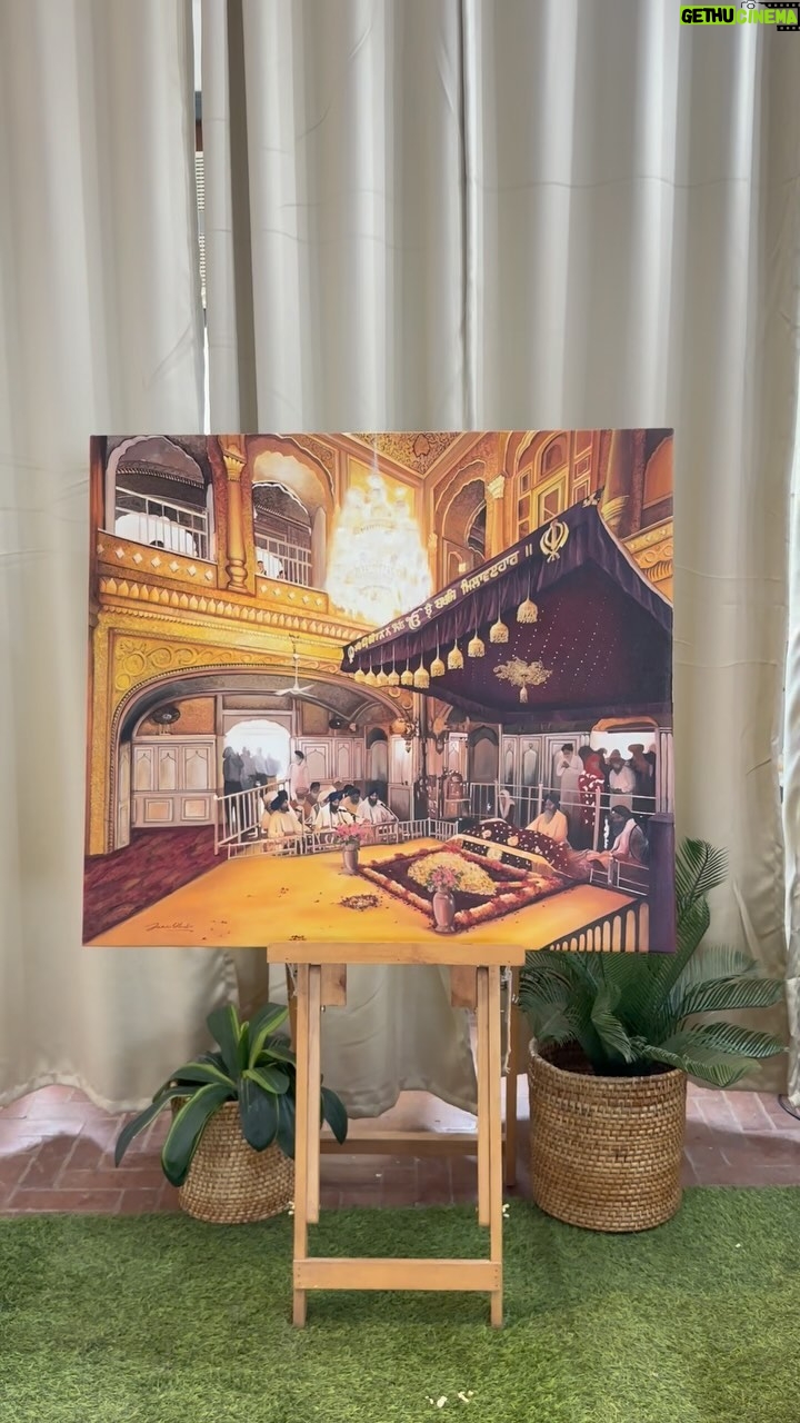 Sakshi Khullar - 746.2K Likes - Commissioned for the second time, yet crafted with the same passion and deeper dedication 🙏🏻 #satnamwaheguruੴ  #acrylicsoncanvas #commissionedart #sakshikhullarart #sakshikhullarartstudio #acrylicpainting #goldentemple #goldentempleamritsar