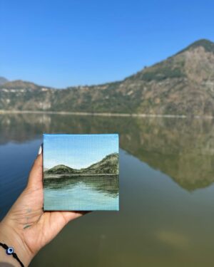 Sakshi Khullar Instagram - Few of my fav plein air greens ā°ļøš¤ collecting memories š¤
#sakshikhullarart #livepainting #pleinairpainting #gouachepainting