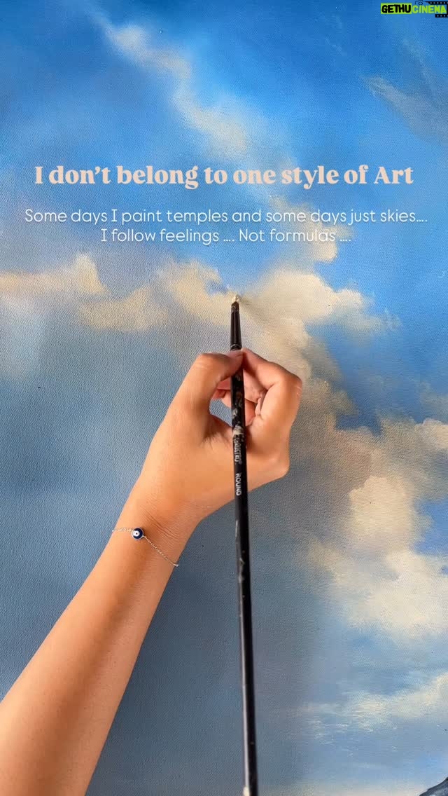 Sakshi Khullar - 5.2K Likes - Chalo mein galat hi sahi … per Khush …  because Art for me is where my heart decides to go that day . Exploring every shade 🫶 
#sakshikhullarart #paintingskies #acrylicpaintingoncanvas