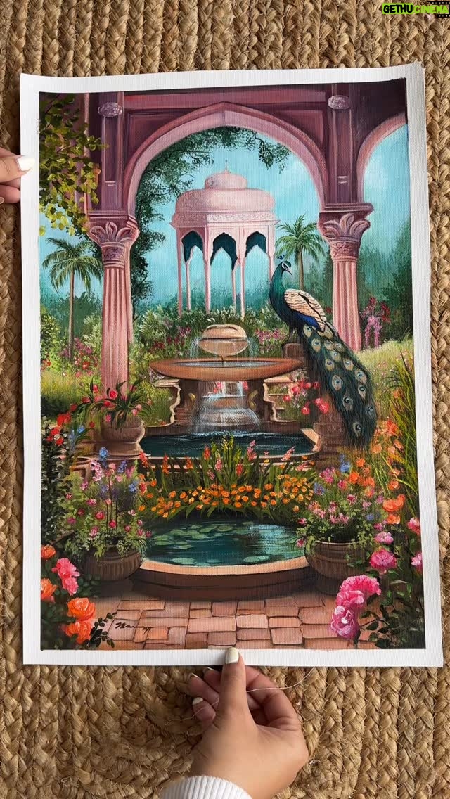 Sakshi Khullar - 5.8K Likes - Acrylics on canvas ✨ 
#commissionedart #sakshikhullarart #acrylicpainting #dreamyaesthetic