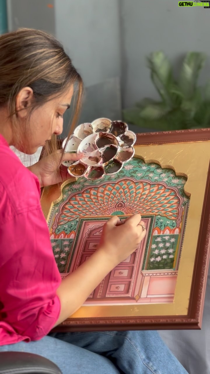 Sakshi Khullar - 12.5K Likes - Your incredible support and appreciation for my Jharokha series made it go VIRAL, inspiring many other artists and I’m so thrilled to have created more than 500 pieces . Every piece , handcrafted with love and a lot of patience . 
Your encouragement continues to inspire me 🙏🏻🌸 
Thank You 🌸

#sakshikhullarart #jharokha #jharokhaseries #sakshikhullarartstudio #goldleaf