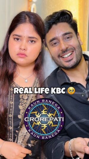 Sakshi Rajawat Instagram - Real life KBC 🥹😅
.
.
#reel #instagram #like #explore #share #trendingreels #jaipuriajodi #insta #love #couplegoals #reelsinstagram #reelitfeelit #reelkarofeelkaro #viral #comedy