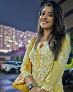 Sanchita Banerjee Instagram - Evening Vibes 💛💛💛

#evening #positivity #love #instagood #sanchitabanerjee #cute #actorslife #sanchitaa #blessed #instamood #instadaily #ootd #picoftheday #smile #happy