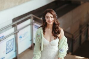 Sandeepa Dhar Instagram - Fashionably Delayed 🛤️🎧🎵