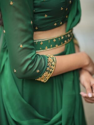 Sanjana Instagram - 💚✨
Outfit : @dresscape_ 💚
Photography: @prasami_photography ✨
#green #greentraditional #instapost
