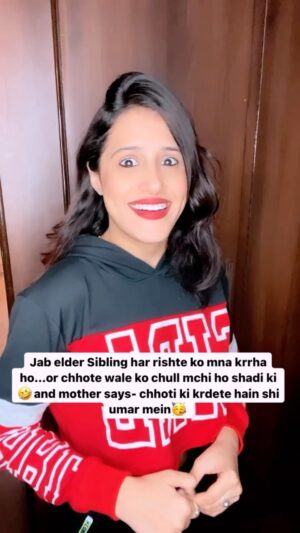 Sanjana Jagga Instagram - Tag your sister😂❤️
Mine- @gazal_jagga30 😂❤️
#sister #sisterlove #love #siblings #sibling #relatable #eldersister #youngersister #reelsinstagram #explore
