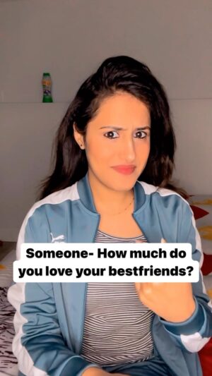 Sanjana Jagga Instagram - Hi bestie❤️
@shagun_mahajan05
@monica_lakhera09
Hi cutie @sangeetagopnani 🌺
.
.
#friends #sanjanajagga #sanjanajagga30 #bestie #bestfriends #bffgoals