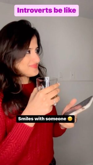 Sanjana Jagga Instagram - Most of us can relate😂
•
•
#repost #introverts #introvertsbelike #sanjanajagga #sanjanajagga30