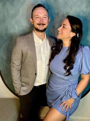 Sara Tomko Instagram - When you’re already set up from the days self-tape, one must photo shoot.  This is #themomentbefore the #eveningbefore @mptf 19th annual Motion Picture & Television Fund’s Emmy Party 🎭🎥📺🎞️🥰🙏🏽 Thanks for having us!
•••
If I forget to tell you later, I had a really good time tonight @tj_pederson