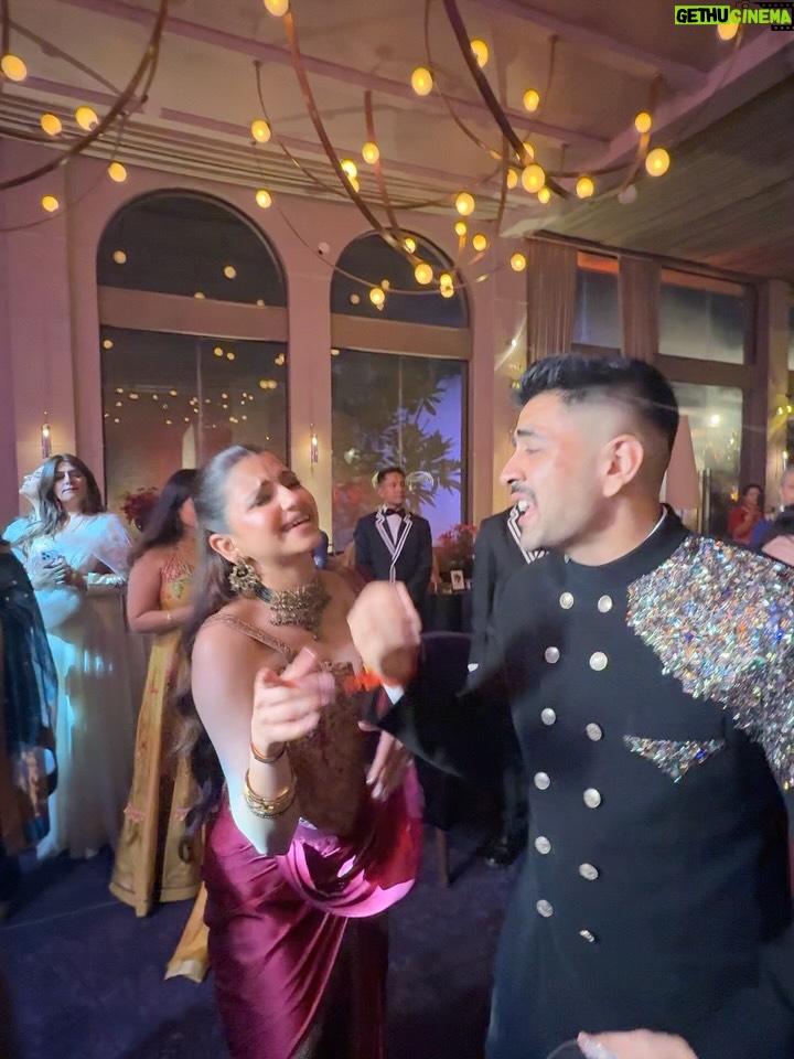 Sarah Hussain - 12.9K Likes - From ‘bro talks’ to ‘wedding vows’… can’t believe this guy is finally putting a ring on it, and marrying the most beautiful Dhriti. 💍 happiest for you both! Only happy vibes for the couple of the moment, @karansehgal__ @dhritimehra ✨ 
.
.
Make Up- @makeupbymomina_ 
Earrings- @popfashion27 
Outfit- saarania_boutique 
Hair- @hairbyzainab_ 

#Love
