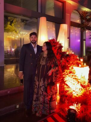 Sarah Hussain Instagram - From ‘bro talks’ to ‘wedding vows’… can’t believe this guy is finally putting a ring on it, and marrying the most beautiful Dhriti. 💍 happiest for you both! Only happy vibes for the couple of the moment, @karansehgal__ @dhritimehra ✨ 
.
.
Make Up- @makeupbymomina_ 
Earrings- @popfashion27 
Outfit- saarania_boutique 
Hair- @hairbyzainab_ 

#Love