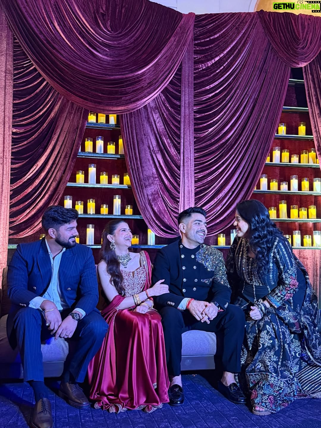 Sarah Hussain - 12.9K Likes - From ‘bro talks’ to ‘wedding vows’… can’t believe this guy is finally putting a ring on it, and marrying the most beautiful Dhriti. 💍 happiest for you both! Only happy vibes for the couple of the moment, @karansehgal__ @dhritimehra ✨ 
.
.
Make Up- @makeupbymomina_ 
Earrings- @popfashion27 
Outfit- saarania_boutique 
Hair- @hairbyzainab_ 

#Love