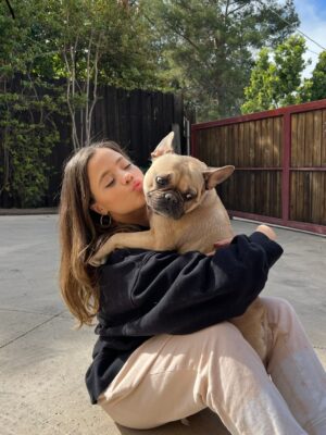 Sarah Jeffery Instagram - To the love of my life, the one who saved me and raised me into adulthood; I will love you until my own heart stops beating, and after that too. 
Monty Jeffery: 12/25/15 - 10/08/25 🌈