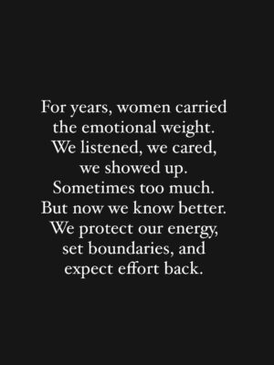 Sargam Koushal Instagram - The “male loneliness epidemic” isn’t because women became cold or “too independent.”
It’s because a lot of men stayed the same while women evolved.
For years, women carried relationships- emotionally, mentally, and even socially. Men got comfortable. They thought being present physically was enough, while women handled the emotional heavy lifting.
Now women know boundaries. We expect effort, empathy, listening, and growth from our partners. And when those things aren’t given? We step back.
But instead of stepping up, many men hide behind excuses- “I’m an introvert”, “I’m busy”, “I’m bad at feelings”. The truth? That’s avoiding emotional accountability.
Healthy relationships need work from both sides. Women are putting in the work. If men choose not to, loneliness is a consequence.
#MaleLoneliness #ModernRelationships #EmotionalGrowth #BoundariesMatter #EffortCounts #HealthyLove #StepUpOrStepBack #EmotionalAccountability #RelationshipTruths #NoMoreFreeEmotionalLabor
