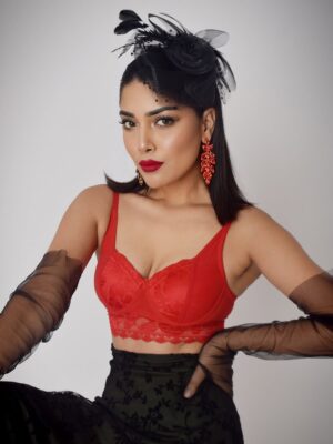 Sargam Koushal Instagram - Bold. Sultry. Unforgettable.
This red @clovia_fashions bra isn’t just lingerie—it’s the centerpiece. Styled it with sheer black gloves, a dramatic headpiece, and fiery red earrings because subtlety took the night off.
Clovia bras are made to be seen, styled like couture, and owned with every bit of confidence.
Perfect for turning heads at after-dark fashion soirées, luxe cocktail nights, or high-glam editorial reels.
Shot by @sej.agarwal
#CloviaFashions #BraButMakeItCouture #RedHotStyle #LingerieAsOuterwear #EveningGlam #StyledByMe #HighFashionDrama #BoldAndFeminine