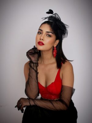 Sargam Koushal Instagram - Bold. Sultry. Unforgettable.
This red @clovia_fashions bra isn’t just lingerie—it’s the centerpiece. Styled it with sheer black gloves, a dramatic headpiece, and fiery red earrings because subtlety took the night off.
Clovia bras are made to be seen, styled like couture, and owned with every bit of confidence.
Perfect for turning heads at after-dark fashion soirées, luxe cocktail nights, or high-glam editorial reels.
Shot by @sej.agarwal
#CloviaFashions #BraButMakeItCouture #RedHotStyle #LingerieAsOuterwear #EveningGlam #StyledByMe #HighFashionDrama #BoldAndFeminine