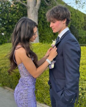 Scarlett Estevez Instagram - The best time with the best person ❤️ Prom ✔️