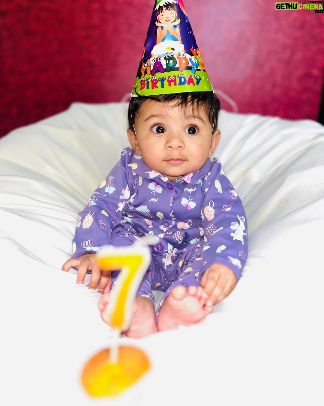 Shailu Mehta - 3 Likes - 💜Celebrating seven months of pure cuteness 🐣and endless joy💜
#sparshkipranshi😘♥️ 

.

.

#snappylovers👻💕 #cute #love